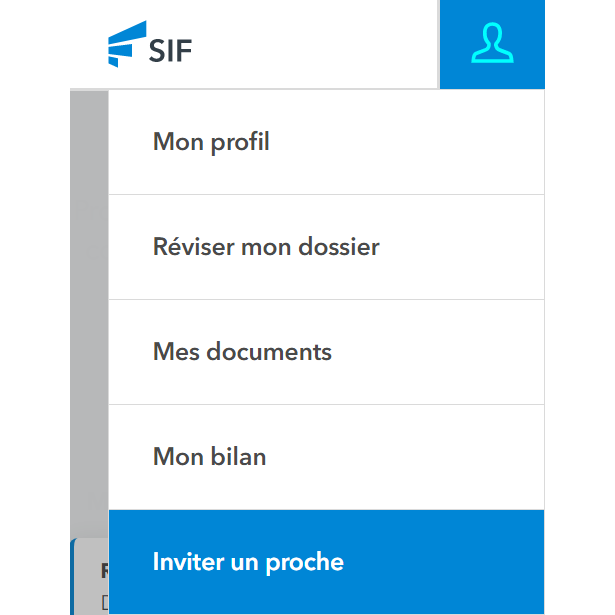 Inviter un proche